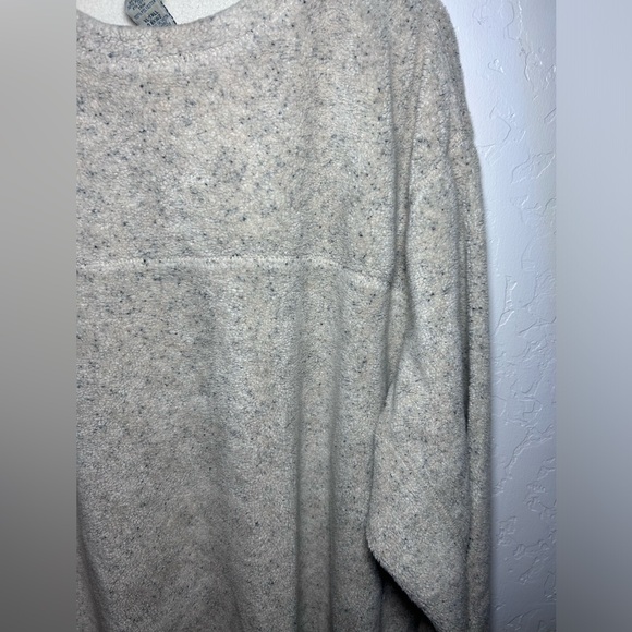 RARE Vintage LL Bean Sherpa Fleece Pullover Sweater Mens XL Tall 0 Bkw2 Marled - Picture 2 of 8
